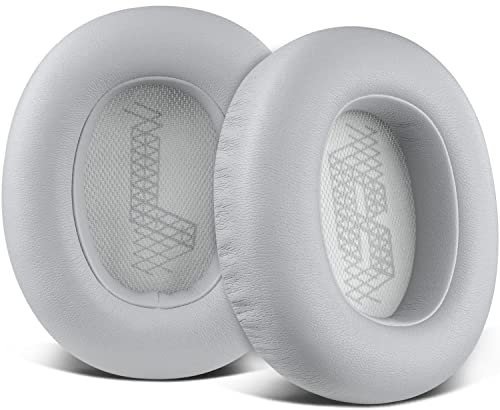 SOULWIT Ersatz Ohrpolster für JBL E65 (E65BTNC)/Live 650 (650NC 650BTNC)/Duet NC Over-Ear-Kopfhörer, Ersatzpolster mit weicherem Leder