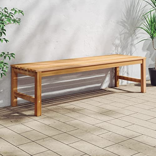 ZQQLVOO Terrasse, Gartenmöbel, Bank, Gartenbank 150 cm Massivholz Teak,Veranda,einfach zu montieren, eine Gute Wahl für den kommenden Sommer