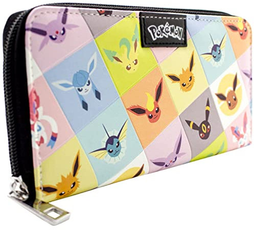 Eevee Eeveelution Umbreon Jolteon Portemonnaie Clutch Münzfach & Kartenhalter, Mehrfarbig