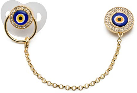 Gök-Türk Schnullerkette + Schnuller Besiktas Logo, Fenerbahce, Allah Symbol, Nazar (Nazar)