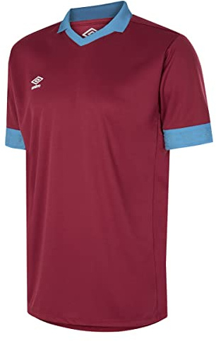 Umbro Mens Tempest Jersey (XXL) (New Claret/Sky Blue)