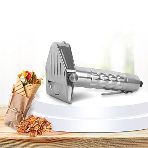 Electric Kebab Knife, Gyro Knife Electric, Commercial Electric Shawarma Doner Kebab Knife, Stainless Steel Hand-held Turkish Kebab Slicer Professional Cutter with Blades