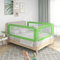 INLIFE Kleinkind-Bettschutzgitter Grün 150x25 cm Stoff,2.82kg,10193