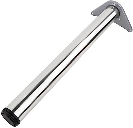 YUJIANHUAA 1 Stück Regulierbare Tischbeine,Metall Tischfüße,Edelstahl Stahlbeine,Höhenverstellba Tischbeine,Mit No-Slip Silent Base,Geeignet für Bar-Frühstückstisch Schreibtisch (H: 100cm)