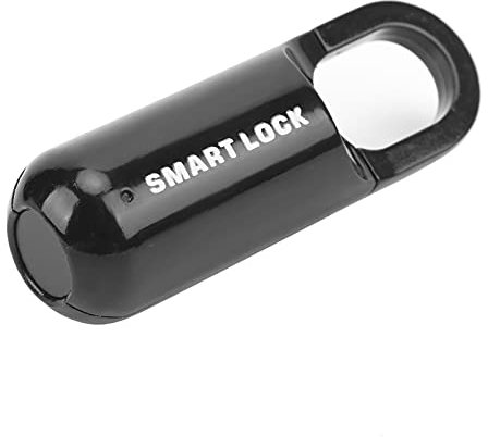 Lucchetto Smart Keyless per Impronte Digitali, Lucchetto per Impronte Digitali con Protezione Antifurto, Sicurezza Ricaricabile Tramite USB per Bagagli e Zaini (Nero)