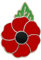 Broche coquelicot en métal émaillé rouge pour souvenir de jour commémoratif pour homme et femme, Acier allié