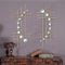 ZEXUIRU Wandskulptur aus Metall, glitzernd, Kristall, Wanddekoration, Strass, Diamant, Eisen, abstrakte Wandskulptur, Gold, 2 Stück