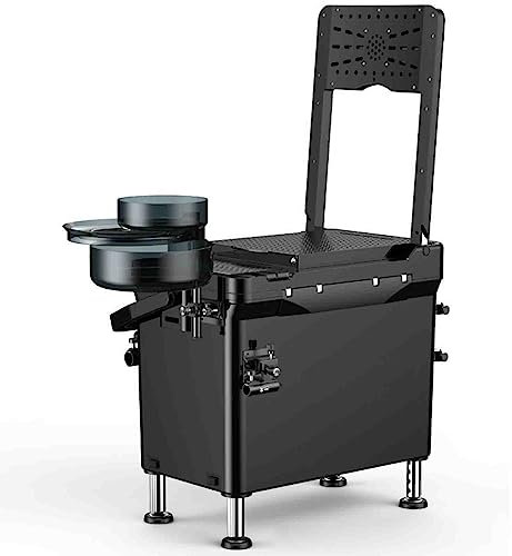 PRUJOY Caja de Pesca pequeña portátil de 27L, Mesa Multifuncional, Cubo de Pesca Ultraligero, Puede Sentarse