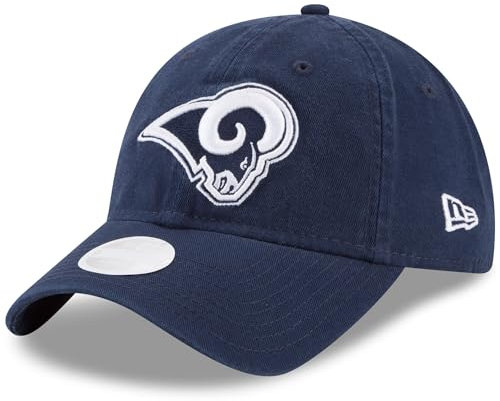 New Era Damen NFL Core Classic 9TWENTY verstellbare Mütze Cap Einheitsgröße, Los Angeles Rams Navy, Einheitsgröße