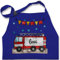 Kinderschürze Schürze Kinder Jungen Mädchen - Feuerwehrauto Motiv I Leiterwagen Geschenk Feuerwehr I Löschzug - 7-14 Jahre - Royalblau - kinderkochschürze jugendfeuerwehr name kochschürze