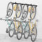monTEK Bike Storage Rack, 4 Bike Racks & 2 Helmets Hooks for Indoor Bike Storage, Heavy-Duty Steel Bike Hangers for Garage, Bike Wall Mount Max Capacity 265lbs, 48-in