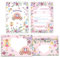 Minkocards 12 Einladungskarten incl. 12 Umschläge Kindergeburtstag Feen Prinzessin Mädchen Einladung Mädchengeburtstag Geburtstagseinladungen