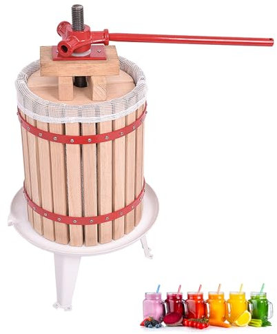 Suusolny 18L DIY Obstpresse Fruchtpresse Saftpresse Weinpresse Mechanische Maischepresse Apfelpresse