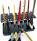 XHDIGI Artist Paint Brushes Drying Rack Holder Pointing Down Detachable Pen Brush Organizer Hanger for Long Brushes Plastic Acrylic Watercolor Brush Stand