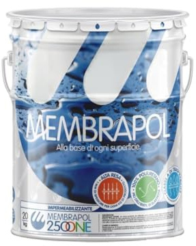 Membrapol 250 One 20 KG Grigio Impermeabilizzante Guaina liquida contro infiltrazioni pioggia