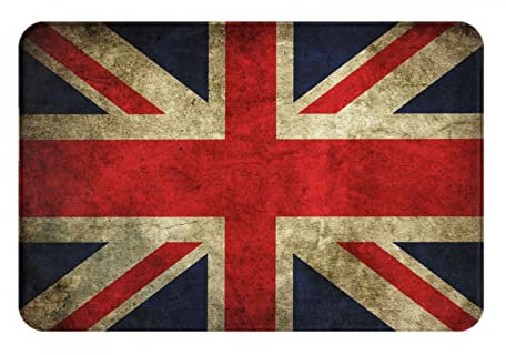 Teppich England Flagge Schmutzfängerfußmatte Rubber Bottom Gummimatte Einzigartige Fußmatte 40X60Cm Für Eingang, Badezimmer, Deko