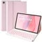Keyboard Case for Samsung Galaxy Tab A9 Plus 11 Inch 2023 Model (SM-X210/X216/X218), Slim Lightweight Stand Cover with Magnetically Detachable Wireless Bluetooth Keyboard (Pink)