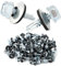QWORK® 100 Piezas Tornillo Roscachapa M4.8 x 19 mm, Tornillos Autorroscantes Hexagonales con Arandela de Sellado, Tornillo Panel Sandwich