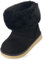 Gaatpot Stivaletti con Invernali Bambini Stivali da Neve per Ragazze Ragazzi Scarpe con Fodera Calda Morbide Antiscivolo Suola Nero 28EU = 29CN