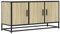 vidaXL Mobile TV Rovere Sonoma 100x35x50 cm Legno Multistrato Metallo, Supporto TV, Mobile HiFi, consolle TV, credenza TV