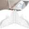 EUIOOVM 8.3x7.5 In Shower Splash Guard, 2Pcs Clear Bathtub Water Corner Splash Guard, Acrylic Self Adhesive Kitchen Sink Splash Guard - wave pattern