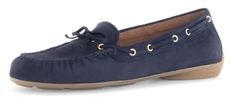 Gabor Damen Slipper, Frauen Slip On,Mokassins,Halbschuhe,Schlupfschuhe,schluepfschuhe,Loafer,Slip-ons,Freizeitschuhe,modisch,Blue,35.5 EU / 3 UK