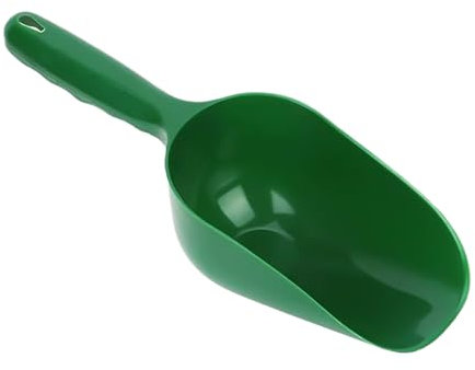 NAUZE Plastic Scoop Dark Green Multi-Purpose Scoop Gardening Soil Shovel Compost Planting Plants Tool for Adult Outdoor