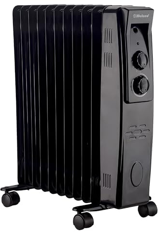 Belaco 2500W Oil Filled Radiator Heater, 11 Fins Portable Radiator
