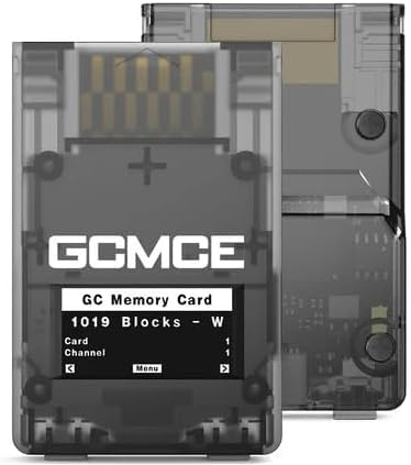 BITFUNX GCMCE - GameCube memory card flipper mce Wii NGC with 8gb sd card (black)