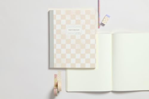 Notizbuch L, Schachbrettmuster, 80 Seiten, 100 g/m² Bambuspapier
