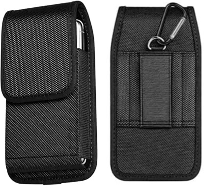 Handy Gürteltasche Premium Gürtel Tasche Handytasche, Gürteltasche für Telefon, Vertikale für Telefon, Handytasche mit Clip und Kartenhalter, robuste Schutzhülle für Mobiltelefone