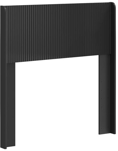 vidaXL Kopfteil Schwarz PB, Schlafzimmer, modernes Design, Kopfteil aus Holz, schlanker Stil, schicke Deko, praktisches Element für Deine Wohnung