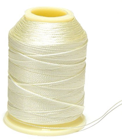 Altinbaşak 20g Häkelgarn Garne 300m 6 FACH 100% POLYESTER GARN 0,75mm Nr: 50 Embroidery Thread 100g 200g (1 Stück, KREM)