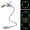 UEETEK USB Clock Fan Flexible Mini USB LED Cooling Flashing Fan Programmable Edit Word for PC Laptop Notebook Desktop