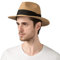 Lanzom Chapeaux de soleil de plage d'été pour hommes, pliable, souple, voyage, chapeau à large bord, Style B-kaki, Taille M