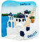 3D Santorini Kühlschrank Magnet Kirche Tourist Souvenirs Aufkleber, Home & Küche Dekoration Griechenland Kühlschrank Magnet Aus China