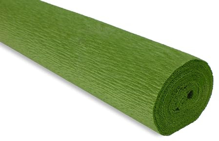 FloristryWarehouse Crepe Paper roll 180g (50 x 250cm) Light Olive (Shade 622)