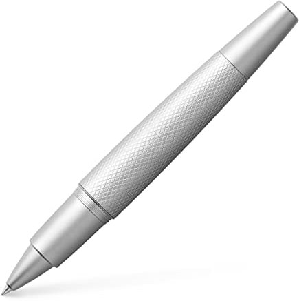 Faber-Castell 148675 - Tintenroller e-motion, pure Silver, 1 Stück