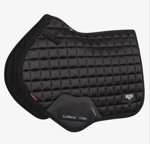 LeMieux Loire Classic Satin Close Contact Square Black Sattelauflage, Schwarz, Large