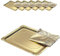 Acan Pack de 6 Bandejas y blondas rectangulares Doradas 31 x 38 cm