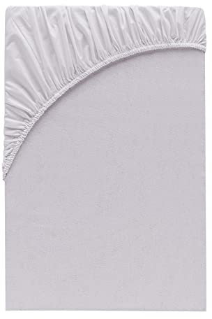 Class Home Collection Spannbettlaken Boxspringbett Wasserbett 180x200cm - 200x220cm Jersey Baumwolle Silber