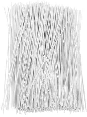 Cabilock Gefrierbeutel Bindedraht Draht Pflanzen -Kabelbinder Wiederverwendbare Kabel Metall-Gartenbinder Kabelbinder Kabel Wei