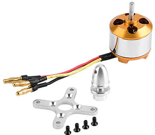 Fabater Motor sin escobillas-2814 1000/1400KV 2kg Thrust 3-4S Motor para avión RC de ala Fija, Controlador de Velocidad, fácil de Instalar(1400KV)