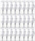 Mini-Schaumpumpenflasche, leer, nachfüllbar, transparent, Kunststoff, Schaum, Mousse-Pumpflasche, Schaumseifenspender für Reinigung, Reisen, Kosmetik-Verpackung (24 Stück, 30 ml, transparent)