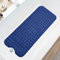 TEESHLY Bathtub Mats for Shower Tub Extra Long Non-Slip Bath Mat, Shower Mat with Drain Holes and Suction Cups, Bath Tub Mat for Bathroom with Machine Washable (Navy Blue)