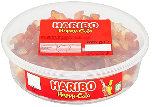 HARIBO Happy Cola Sweets Sharing Tub 625g