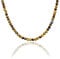 David Galvani Herren Kette Perlenkette Onyx Tigerauge (50, Braun/Tigerauge)