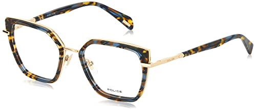 Police Damen Vpld22 Sonnenbrille, blau (Blue Havana Glittery), 50