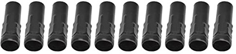 10 Pièces E14 Bougie Porte-lampe Tubes Bougeoir Manchon Accessoires D'éclairage 25x80mm(Le noir)
