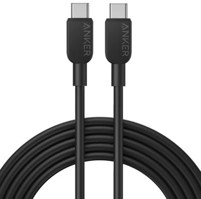 Anker USB C auf USB C Kabel, 60W USB C Kabel, USB C Ladekabel 3m lang für iPhone 16/15 Serie, MacBook Pro/Air, iPad Pro/Air, Galaxy S24, Pixel, Switch, LG und mehr